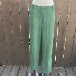 🌸MNG Suit Mango green tapered pants with pockets size 8